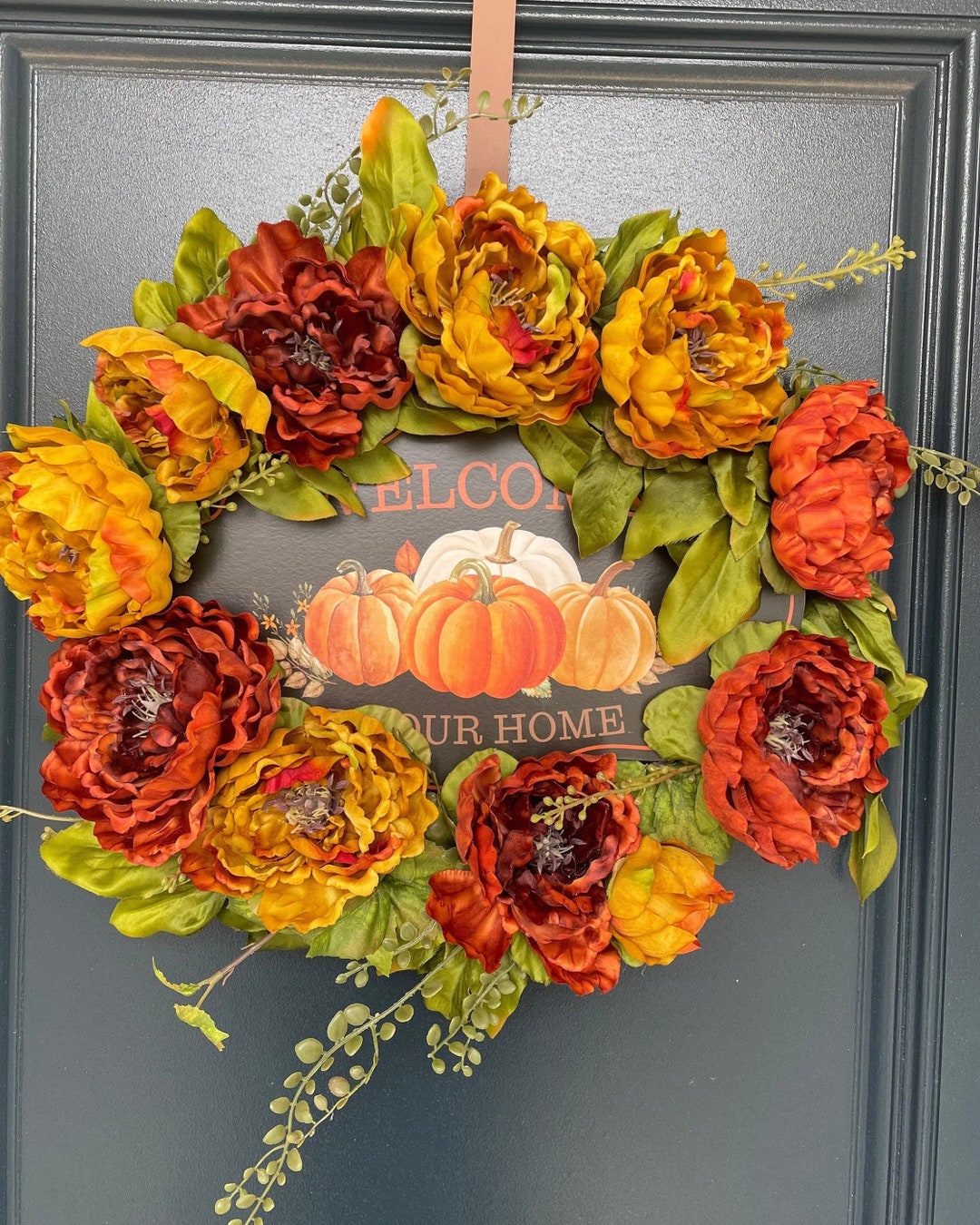 Burgundy Fall Wreath Burgundy Wreath Fall Wreath Sign Door Etsy