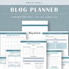 Blog Planner Printable - Social Media Tracker, Blog Post Planner ...