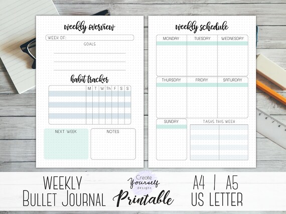 Bullet journal para bajar de peso