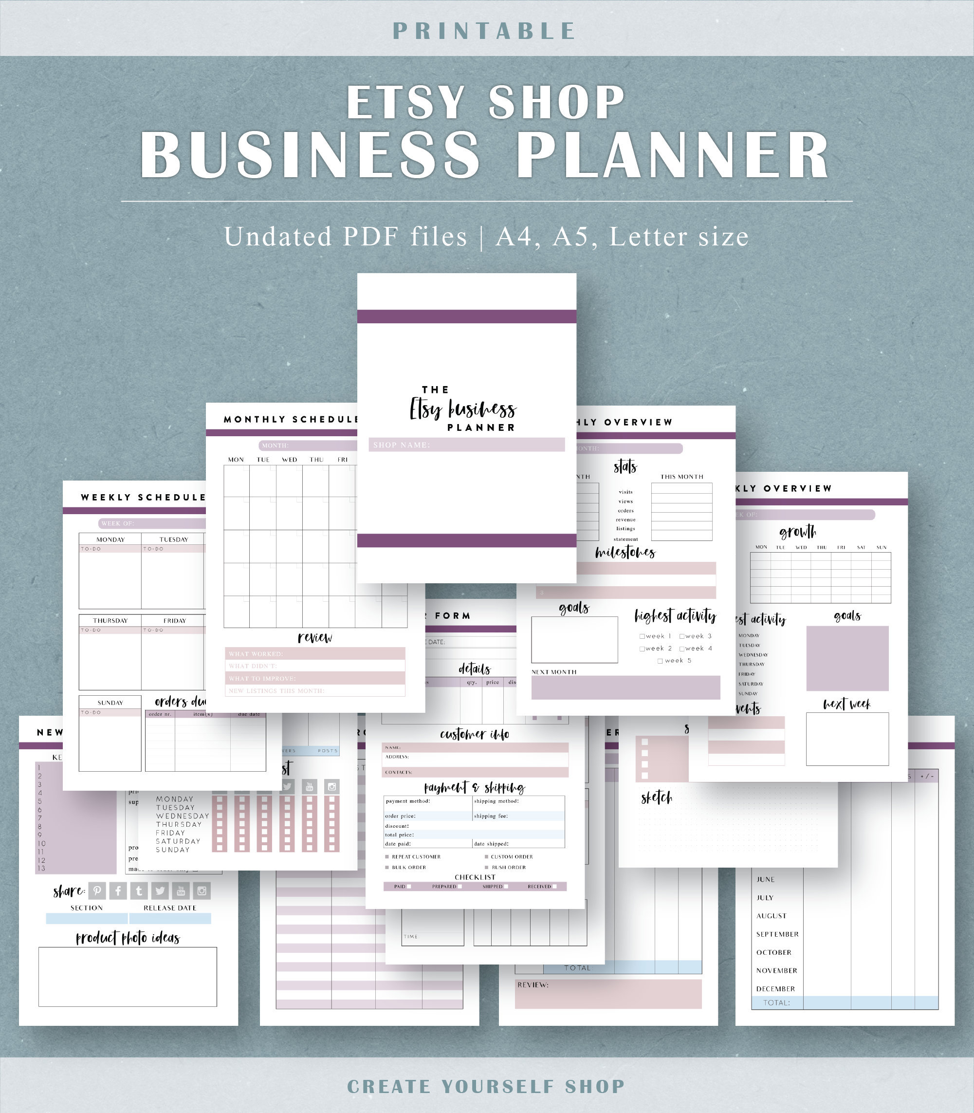 etsy business plan template free
