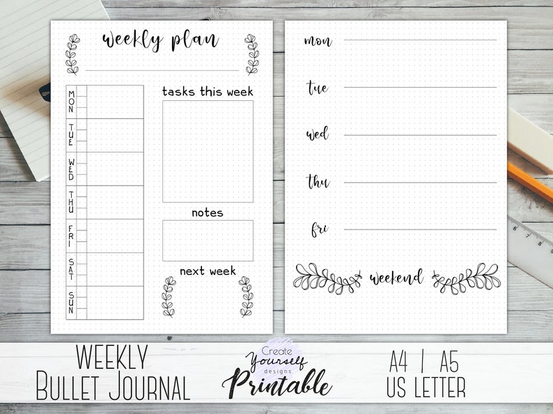 Weekly bullet magazine printable - bullet magazine webpages, weekly planner, planner add, dot grid magazine, dotted planner, pre generated magazine photo relating to Bullet Journal Printable Pages named Weekly bullet magazine printable - bullet magazine internet pages, weekly planner, planner include, dot grid magazine, dotted planner, pre developed magazine