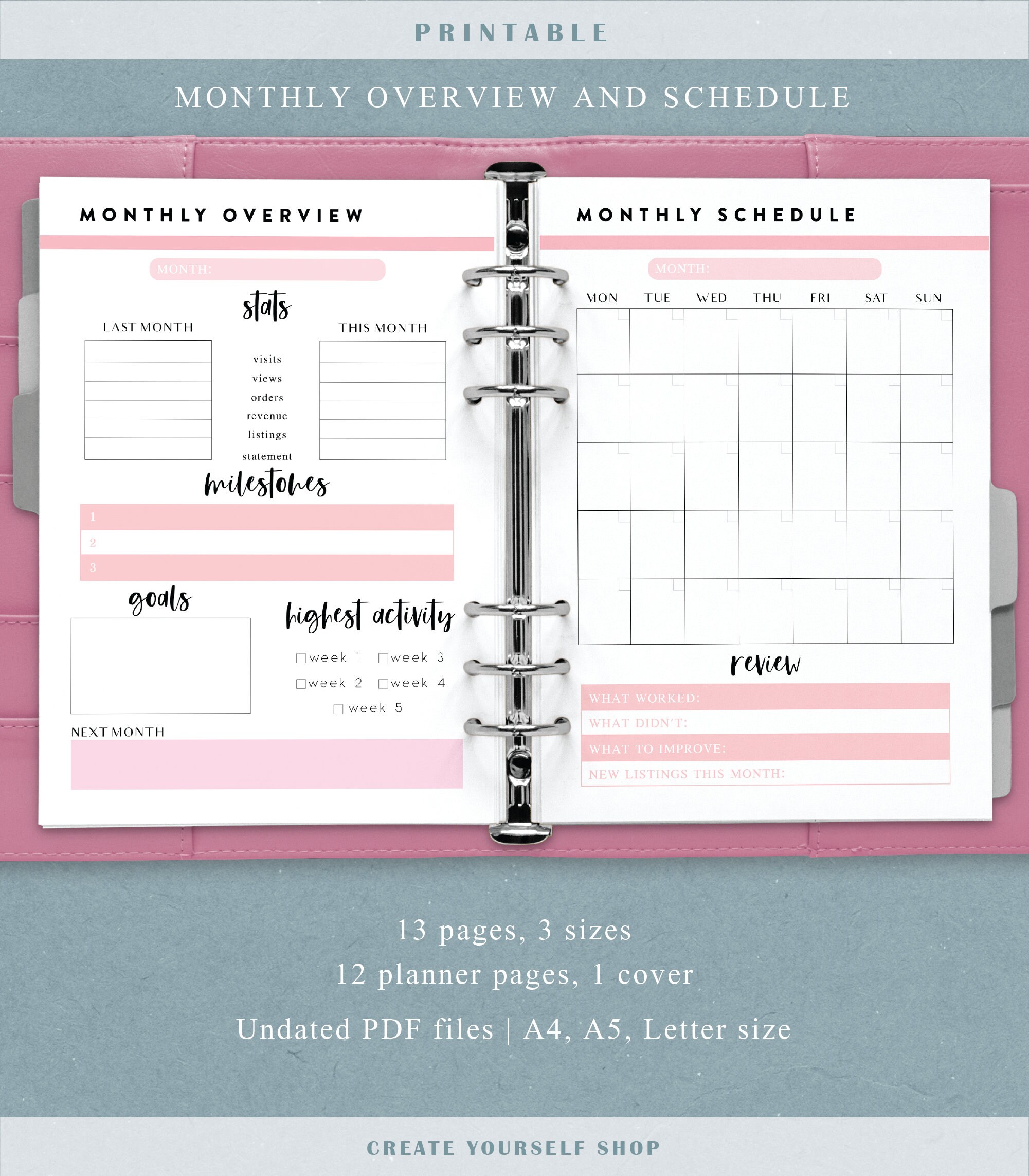 Etsy Business Planner Printable Small Business Planner, Printable