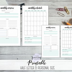 Printable Bullet Journal Starter Kit Planner Insert Weekly - Etsy