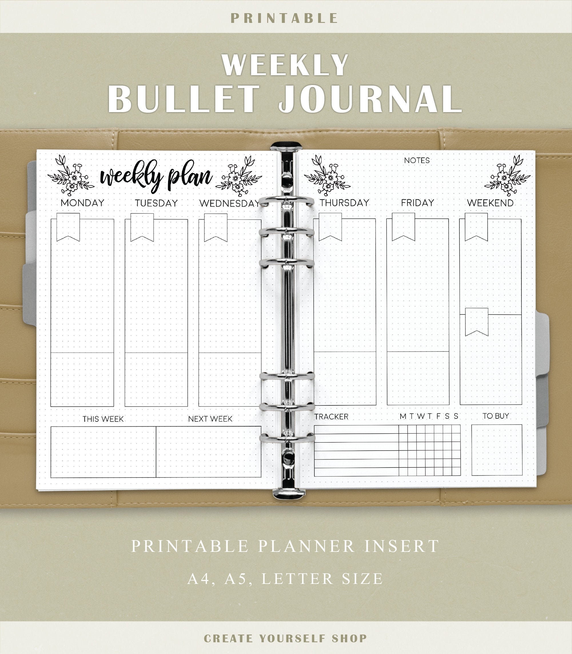 Buy MY SIMPLE BULLET JOURNAL: Premade Bullet Journal