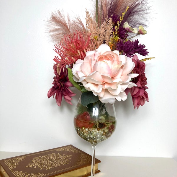 Silk Flower Arrangement Etsy