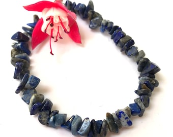 Sodalite bracelet, gemstone bracelet, blue bracelet, sterling silver fittings