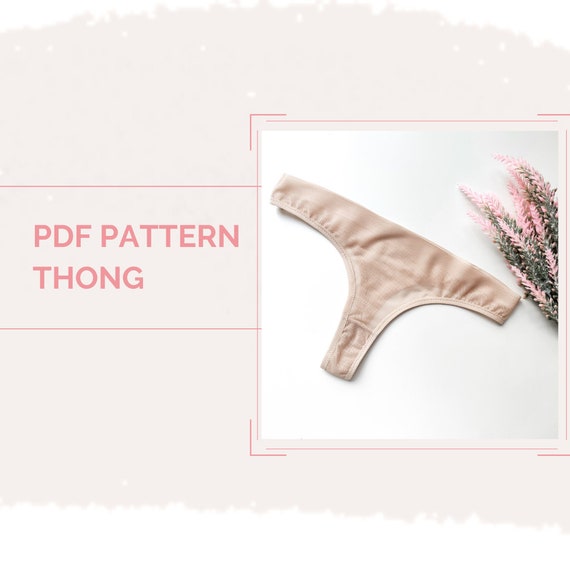 PDF Lingerie pattern THONG PANTY | Etsy