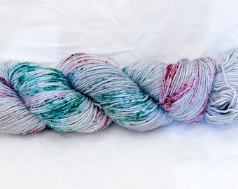 Christmas Hand Dyed To Order Sparkle Merino Yarn