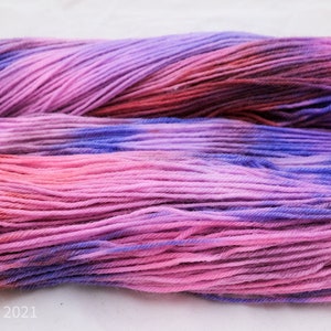 Bloom Hand Dyed Bluefaced Leicester BFL Sock Yarn image 4