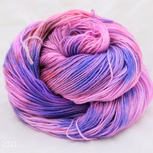 Bloom Hand Dyed Bluefaced Leicester BFL Sock Yarn image 2