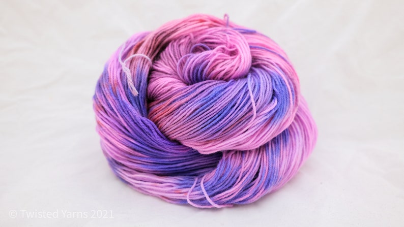 Bloom Hand Dyed Bluefaced Leicester BFL Sock Yarn image 2