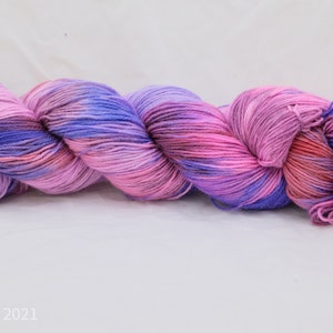 Bloom Hand Dyed Bluefaced Leicester BFL Sock Yarn image 1