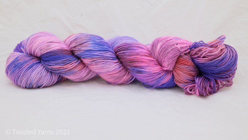 Bloom Hand Dyed Bluefaced Leicester BFL Sock Yarn image 1