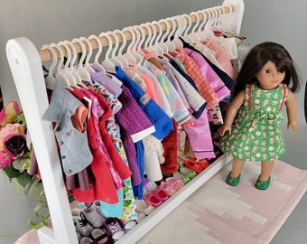 32 inch Doll Clothes Storage Rack for 18 inch Dolls