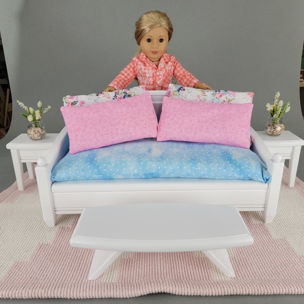 Day Bed for 18 inch Dolls with Storage