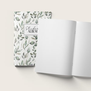 Stickeralbum Gentle Leaf einzeln oder als Set A5 Aufkleberheft mit 32 Seiten zum Sticker sammeln und aufbewahren image 4