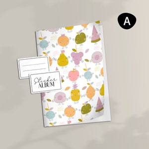 Stickeralbum Happy Fruits für Kinder A5 Aufkleberheft mit 32 Seiten zum Sticker sammeln und aufbewahren image 6