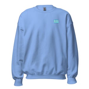 Greek Islands Travel Sweatshirt, Aegean Coastal Clothing, Greece Vacation Gift, Unisex Warm Casual Pullover, Stylish Travel Wear