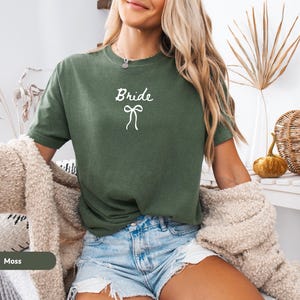 Bride Shirt Coquette Bow Tee, Simple Future Mrs Shirt for Bride to Be, Engaged Gift for Bridal Era Celebration