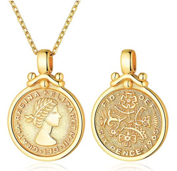 elizabeth coin necklace