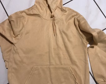 100%  BLANK sublimation hoodies (tan/beige)