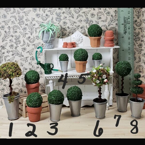 Miniature Topiary Etsy