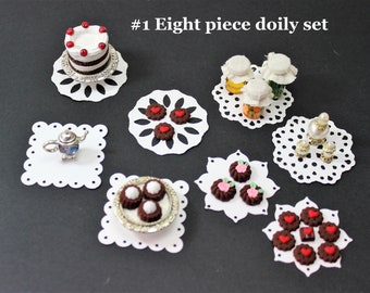 Dollhouse Miniature Doily or Cake boards