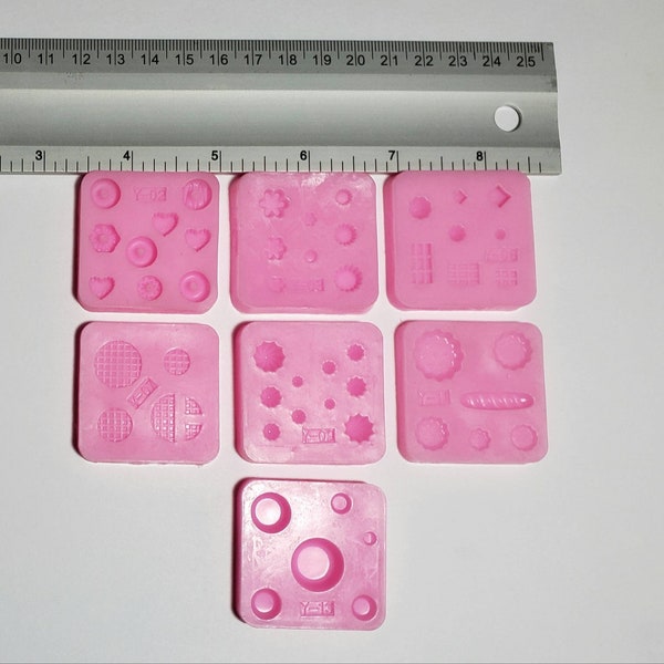 Miniature Food Molds, dollhouse food, polymer clay and resin mold