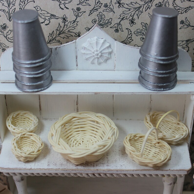 Miniature Baskets dollhouse baskets tiny baskets Etsy