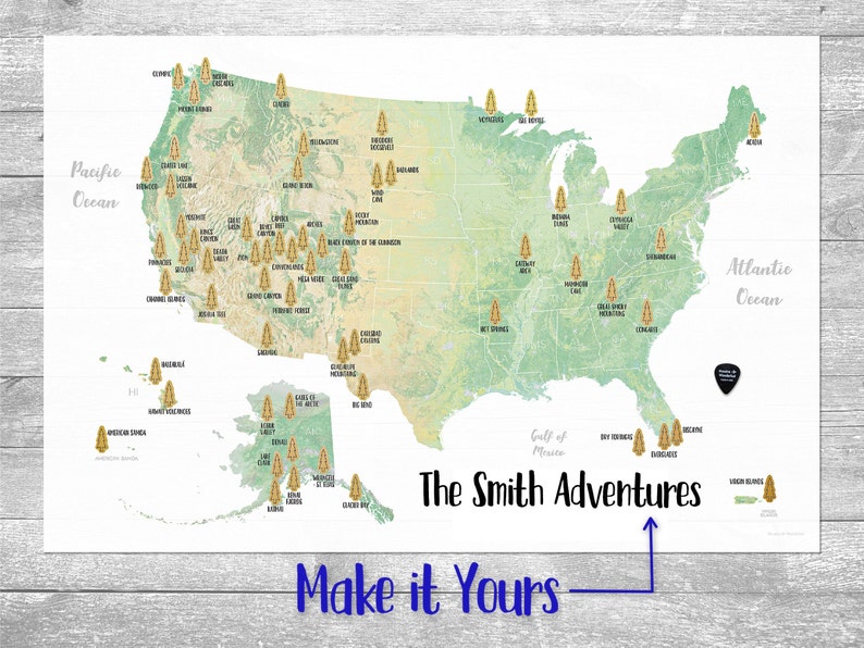 National Parks Scratch Your Travels Map - All 63 Parks – US Park Pass