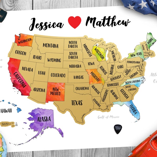 Watercolor Map of Us Etsy - Il 600x600.3674652222 Ktaw 