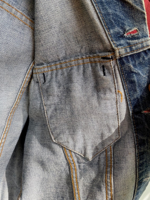 Amazing True Vintage 1970s Levi's Denim Jean Jacket Hand Painted W