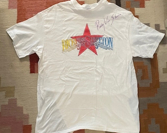 Vintage Ricky Van Shelton Concert Tour T Shirt Signed Autographed Country Western Star USA