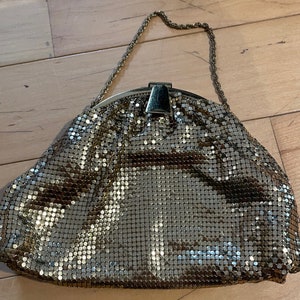 Vintage 1940s Glam Gold Mesh Whiting & Davis Purse