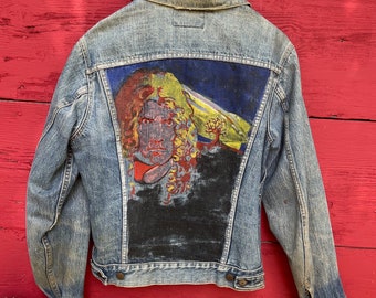 本　LEVI'S® VINTAGE DENIM JACKETS Amazing True Vintage 1970s Levi's Denim Jean Jacket Hand Painted W