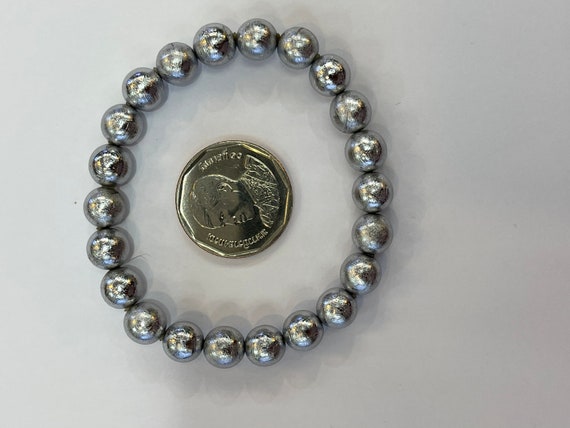 100% natural Gibeon meteorite round beads. 7 MMbeaded | Etsy