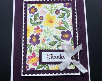 Floral Thank You and Hello Card Package Set