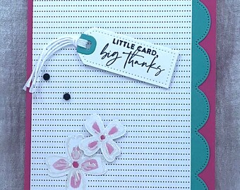 Watercolor Flower Thank You Card