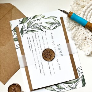 Vellum Bellyband for 5&quot; x 7&quot; Invitations, Translucent Vellum Belly Band, Vellum Wrap for Invitations, DIY Vellum Belly Band, 1 INCH