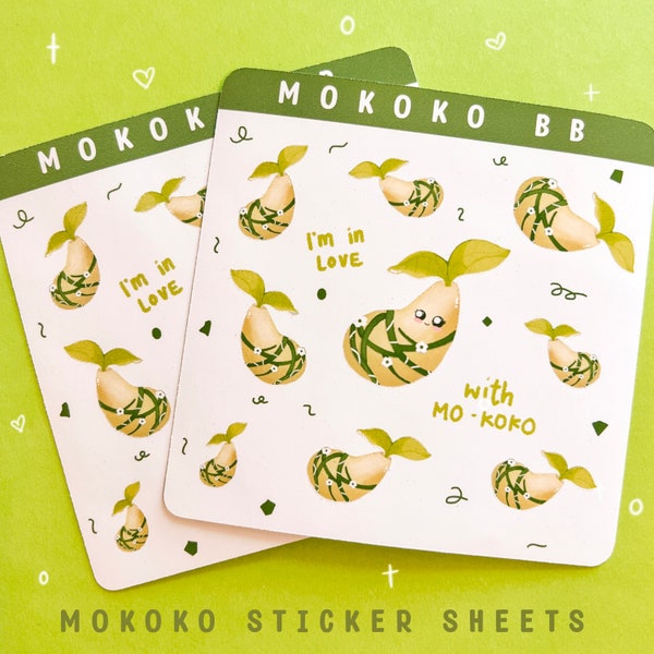 Lost Ark Mokoko Seed Sticker Sheet, Mokoko Seed Die-Cut Stickers, Kawaii Mokoko Seed Sticker, Waterproof Stickers, Lost Ark MMORPG Stickers