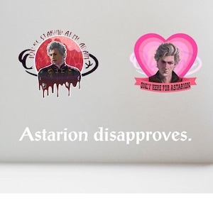 Small Baldur&#39;s Gate 3 Vinyl Decal Companion Approves or Disapproves BG3 Astarion Karlach Gale Lae&#39;zel Shadowheart Videogame Baldurs Custom