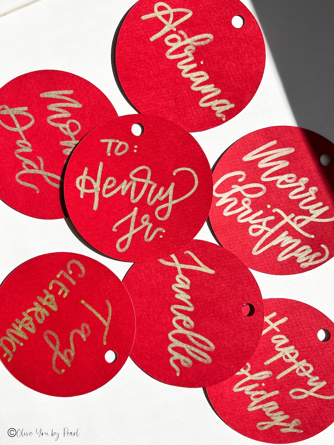 Christmas Gift Tags, Christmas Name Tags, Personalized Gift Tags