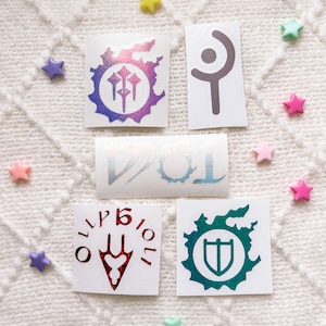 Final Fantasy 14 Inspired Job Icon Decal, FFXIV Job Class Vinyls, Holographic Options