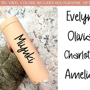 Miyuki Font, Custom Name Vinyl Decal, Vinyl Stickers, Holographic Name Decal, Name Stickers, Custom Decal, Child Friendly Font