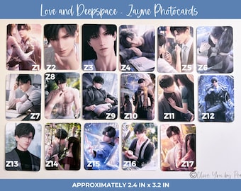 Love and Deepspace Photocards - Xavier, Zayne, Rafayel, 沈星回, 黎深, 祁煜, Seiya, Homura, Rei