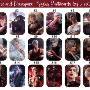 Love and Deepspace Fotokarten - Sylus, Xavier, Zayne, Rafayel, 秦彻, bezugon, istanziert, 祁煜, Seiya, Homura, Rei, Shin, Caleb, Mahiru, 夏夏blur