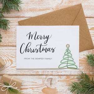 Merry Christmas Card, Personalized Christmas Card, Christmas Cards Personalized, Christmas Greetings For Family, Custom Holiday Cards