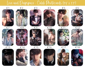 Love and Deepspace Photocards - Sylus, Xavier, Zayne, Rafayel, 秦彻, 沈星回, 黎深, 祁煜, Seiya, Homura, Rei, Shin, Caleb, Mahiru, 夏以昼, Valko 敖尹 Rouga