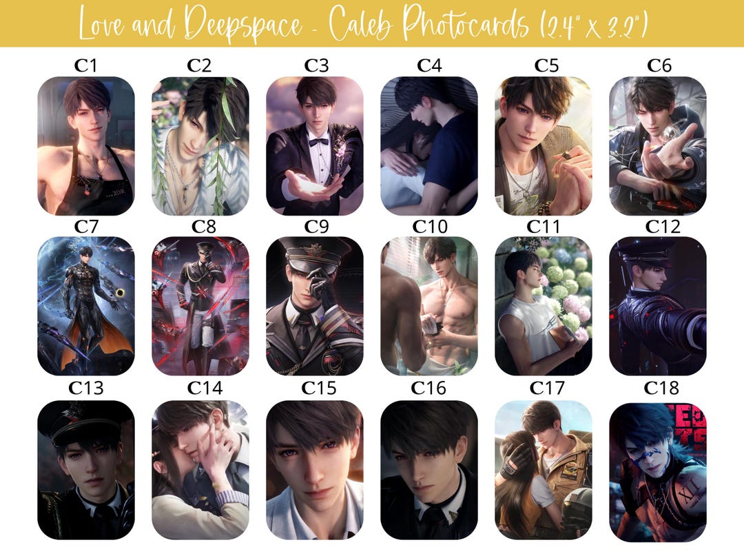 Love and Deepspace Photocards - Sylus, Xavier, Zayne, Rafayel, 秦