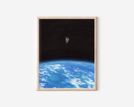 宇宙遊泳、5 x 7インチまたは8 x 10インチのプリント、イラスト、宇宙